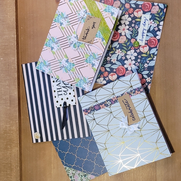 Other - ×5 Variety Foiled Handmade Cards